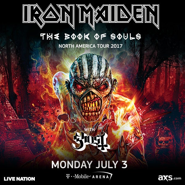 More Info for IRON MAIDEN "THE BOOK OF SOULS" TOUR COMING TO T-MOBILE ARENA MONDAY, JULY 3, 2017